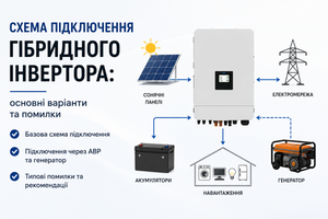 Схема подключения гибридного инвертора &mdash; основные варианты и ошибки фото