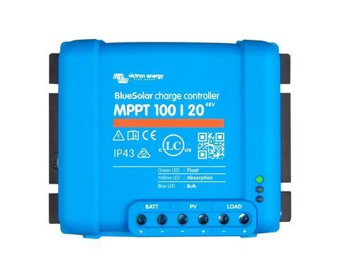 Контроллер заряда Victron Energy BlueSolar MPPT 100/20 (up to 48V) Retail BlueSolar MPPT 100/20 фото