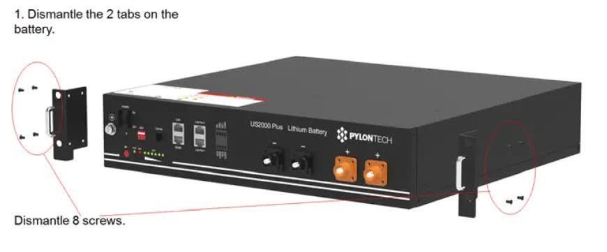 Рамка для монтажу АКБ Pylontech US2000C 87.103 фото